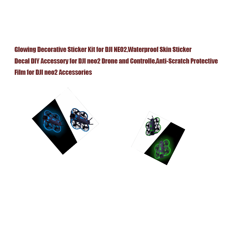 Drone Kit Waterproof - Gloeiende decoratieve stickerset voor DJI NEO2,