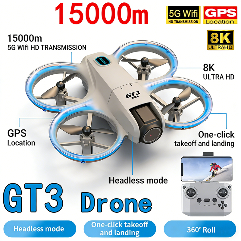 Nieuwe GT3 MAX Drone 8K HD Luc - Drone Kit Tricopter recensie en prijs