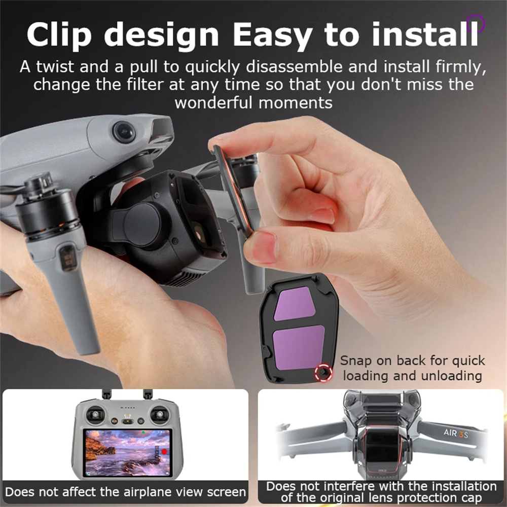 DJI Air 3S Camera Lens Filter  - Drone Kit Waterproof recensie en prijs