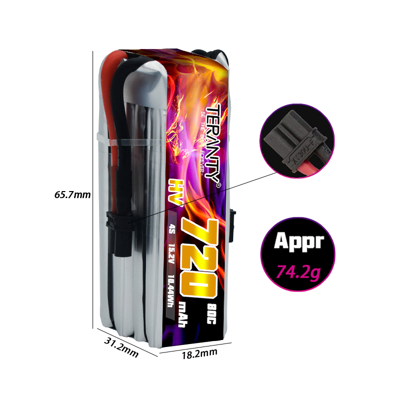 TERANTY 720mAh 4S 15.2V HV Lip - Drone Kit Fpv recensie en prijs